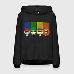 Толстовка-худи женская South park FBI, цвет: 3D-черный