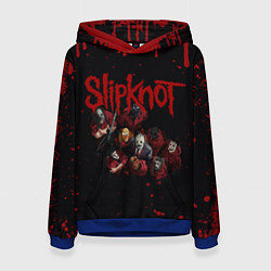 Толстовка-худи женская SLIPKNOT СЛИПКНОТ Z, цвет: 3D-синий