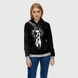 Толстовка-худи женская Горшок на концерте, цвет: 3D-меланж — фото 2