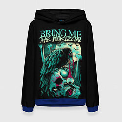 Толстовка-худи женская Bring Me the Horizon, цвет: 3D-синий