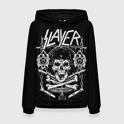 Толстовка-худи женская Slayer, цвет: 3D-черный