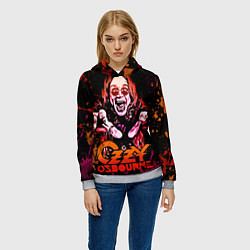 Толстовка-худи женская Ozzy Osbourne, цвет: 3D-меланж — фото 2