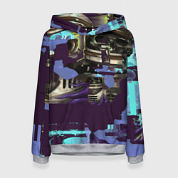 Толстовка-худи женская Desolate Space CS, цвет: 3D-меланж
