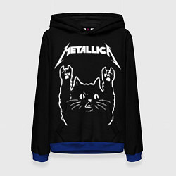 Толстовка-худи женская METALLICA МЕТАЛЛИКА, цвет: 3D-синий