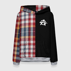 Толстовка-худи женская АНАРХИЯ ANARCHY Z, цвет: 3D-меланж