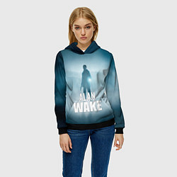 Толстовка-худи женская Alan Wake Video Game Art, цвет: 3D-черный — фото 2