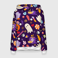 Женская толстовка HALLOWEEN BTS BT21 PATTERN БТ21 БТС ХЕЛЛОУИН