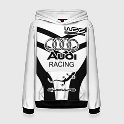 Толстовка-худи женская Audi Quattro, цвет: 3D-черный