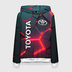 Женская толстовка TOYOTA 3D NEON ТОЙОТА 3Д ПЛИТЫ НЕОН