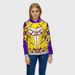 Толстовка-худи женская ЛЕЙКЕРС LOS ANGELES LAKERS,, цвет: 3D-меланж — фото 2