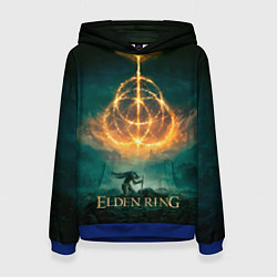 Толстовка-худи женская Elden Ring Game Art, цвет: 3D-синий