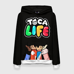 Толстовка-худи женская Toca Life: Friends, цвет: 3D-белый