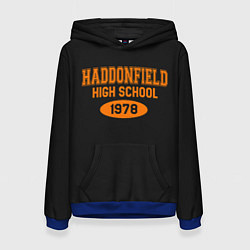 Толстовка-худи женская Haddonfield High School 1978, цвет: 3D-синий