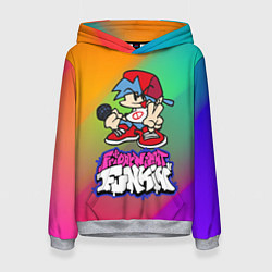 Толстовка-худи женская BOYFRIEND FRIDAY NIGHT FUNKIN, цвет: 3D-меланж