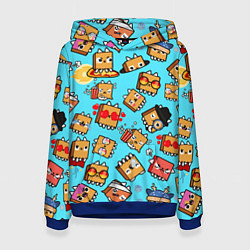 Толстовка-худи женская PAPER BAG CAT TOCA BOCA TOCA LIFE WORLD, цвет: 3D-синий