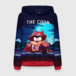 Толстовка-худи женская The Coon - Енот Южный Парк, цвет: 3D-красный