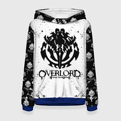 Толстовка-худи женская OVERLORD паттерн, цвет: 3D-синий