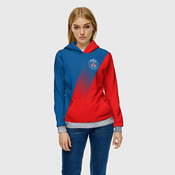 Толстовка-худи женская PSG GRADIENT SPORT UNIFORM, цвет: 3D-меланж — фото 2