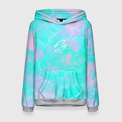 Толстовка-худи женская Sky dreamfly, цвет: 3D-меланж