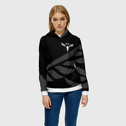 Толстовка-худи женская WALHALLA TEAM LOGO ТОКИЙСКИЕ МСТИТЕЛИ, цвет: 3D-белый — фото 2