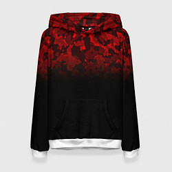 Женская толстовка BLACK RED CAMO RED MILLITARY