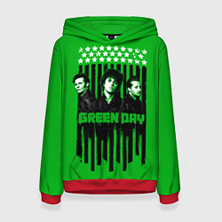 Толстовка-худи женская Green day is here, цвет: 3D-красный