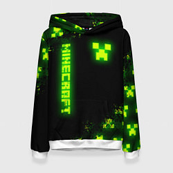 Женская толстовка MINECRAFT NEON LOGO CREEPER