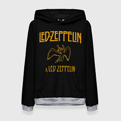 Толстовка-худи женская Led Zeppelin x Led Zeppelin, цвет: 3D-меланж