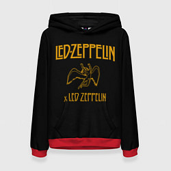 Толстовка-худи женская Led Zeppelin x Led Zeppelin, цвет: 3D-красный