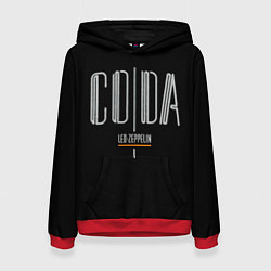 Толстовка-худи женская Coda - Led Zeppelin, цвет: 3D-красный