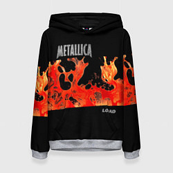 Толстовка-худи женская Load - Metallica, цвет: 3D-меланж