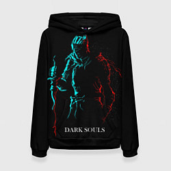 Толстовка-худи женская Dark Souls NEON Силуэт, цвет: 3D-черный