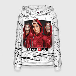 Женская толстовка СЕРИАЛ БУМАЖНЫЙ ДОМ LA CASA DE PAPEL BELLA CIAO