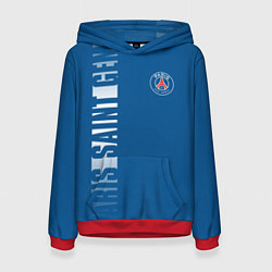 Толстовка-худи женская PSG PARIS SAINT GERMAIN WHITE LINE SPORT, цвет: 3D-красный