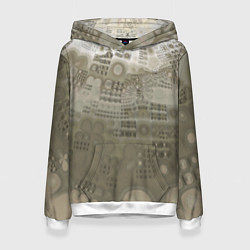 Толстовка-худи женская Коллекция Journey На земле 130-2, цвет: 3D-белый