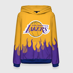 Женская толстовка LA LAKERS NBA FIRE ЛЕЙКЕРС ОГОНЬ