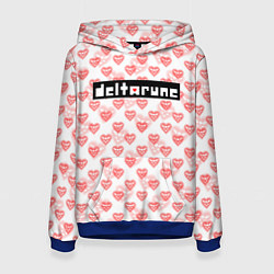 Женская толстовка DELTARUNE PATTERN LOGO