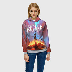 Толстовка-худи женская JINX ARCANE LOL LEAGUE OF LEGENDS, цвет: 3D-меланж — фото 2