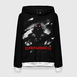 Толстовка-худи женская DISTURBED THE GUY ЛИЦО ДЕМОНА, цвет: 3D-белый