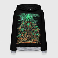 Толстовка-худи женская Отряд Некронов, цвет: 3D-меланж