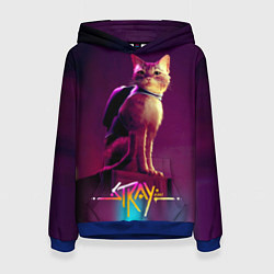 Толстовка-худи женская Stray: Tramp, цвет: 3D-синий