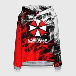 Толстовка-худи женская Umbrella Corporation Fire, цвет: 3D-меланж