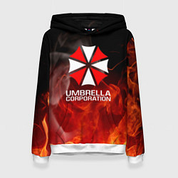 Женская толстовка Umbrella Corporation пламя