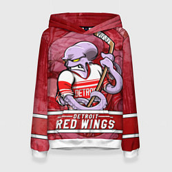 Женская толстовка Детройт Ред Уингз, Detroit Red Wings Маскот