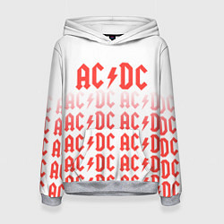 Толстовка-худи женская Acdc Паттерн, цвет: 3D-меланж