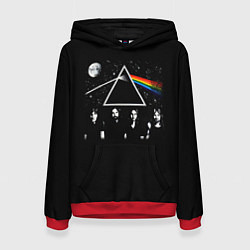 Толстовка-худи женская PINK FLOYD LOGO ПИНК ФЛОЙД НЕБО, цвет: 3D-красный