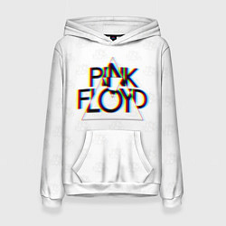 Женская толстовка PINK FLOYD LOGO ПИНК ФЛОЙД ГЛИТЧ