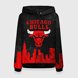 Женская толстовка Chicago Bulls, Чикаго Буллз Город