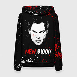 Толстовка-худи женская Декстер Новая Кровь Dexter New Blood, цвет: 3D-черный