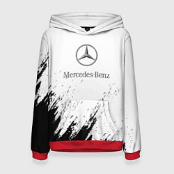 Женская толстовка Mercedes-Benz - White texture